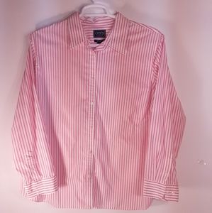 Woman's Chap' long sleeve blouse sz 3x 100% cotton